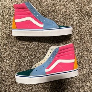 Vans Sk8-Hi Multi Color/Size 7Y/Lightly Used/No Box